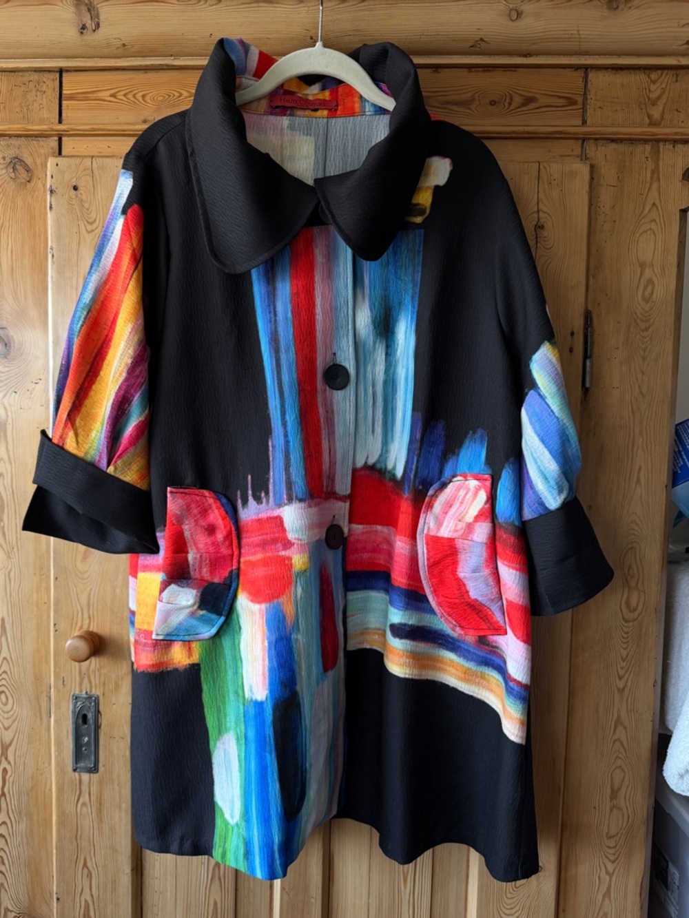 Damee NY Abstract Painting Swing Jacket, Like-new! Size XL. Retail $275